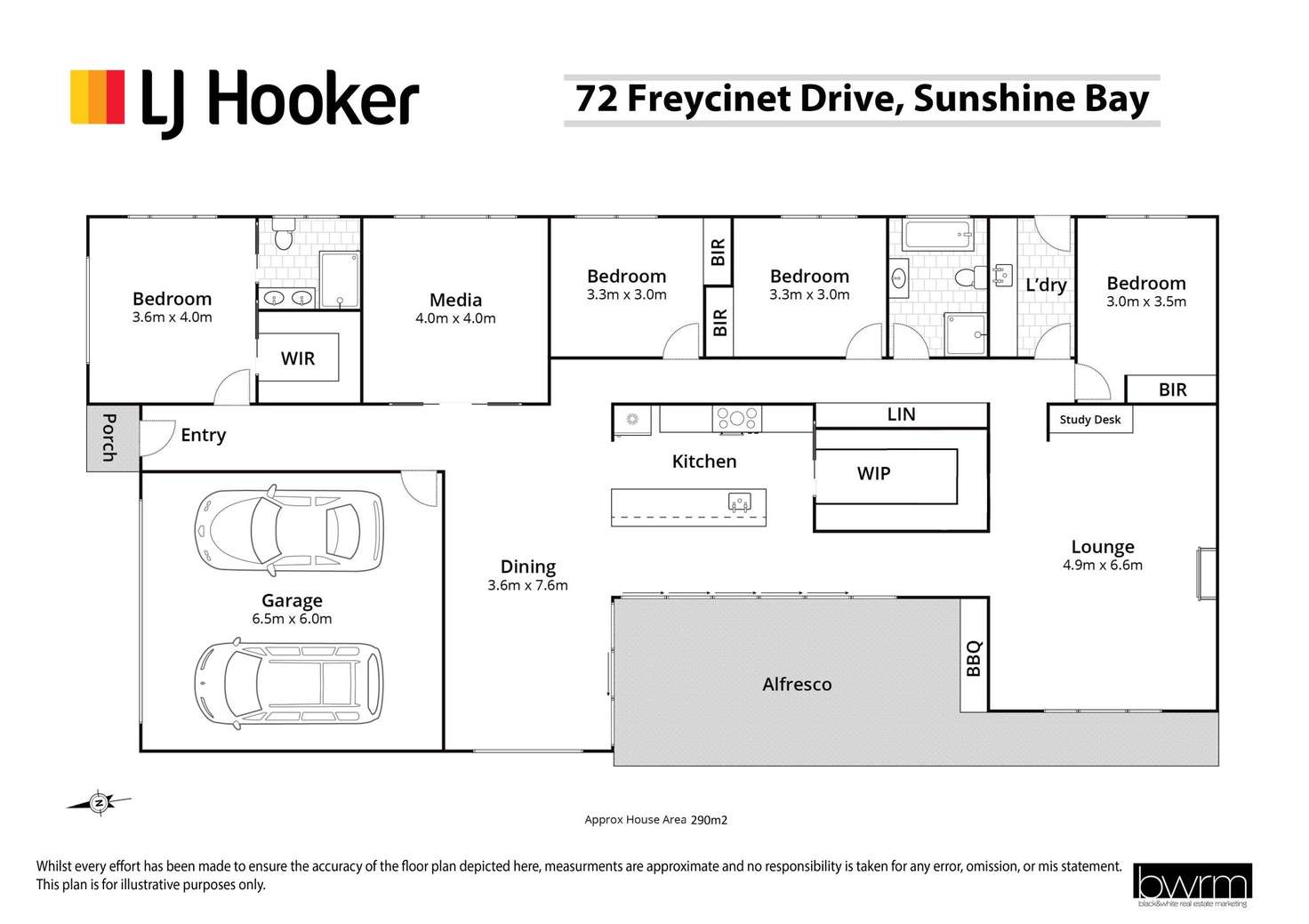 Floorplan of Homely house listing, 72 Freycinet Drive, Sunshine Bay NSW 2536