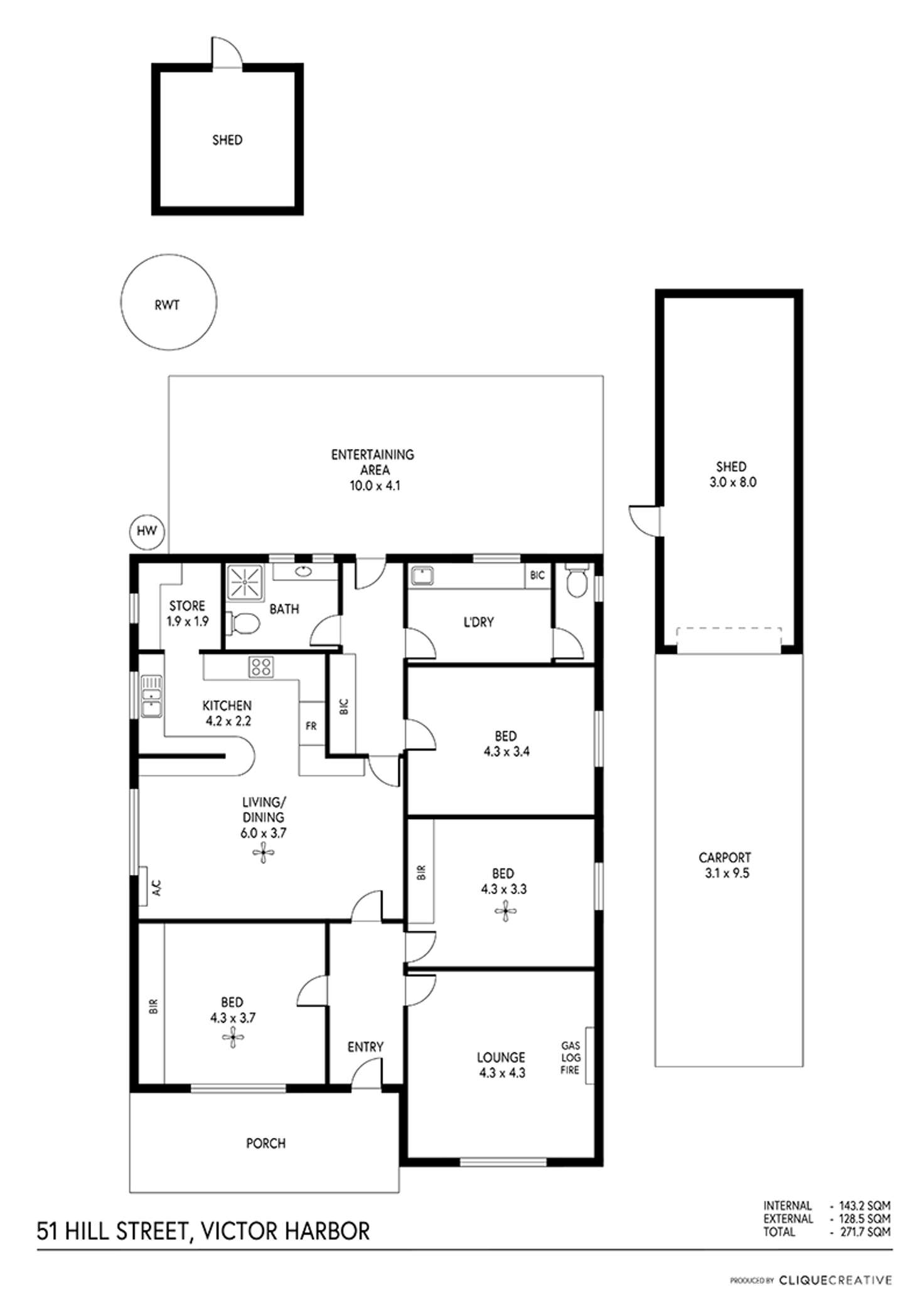 Floorplan of Homely house listing, 51 Hill Street, Victor Harbor SA 5211