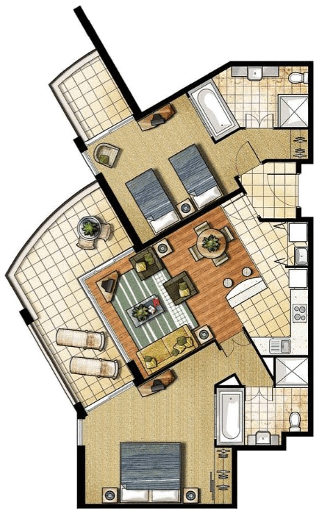 Floorplan of Homely unit listing, 1319/1320 Gunnamatta Ave, Kingscliff NSW 2487