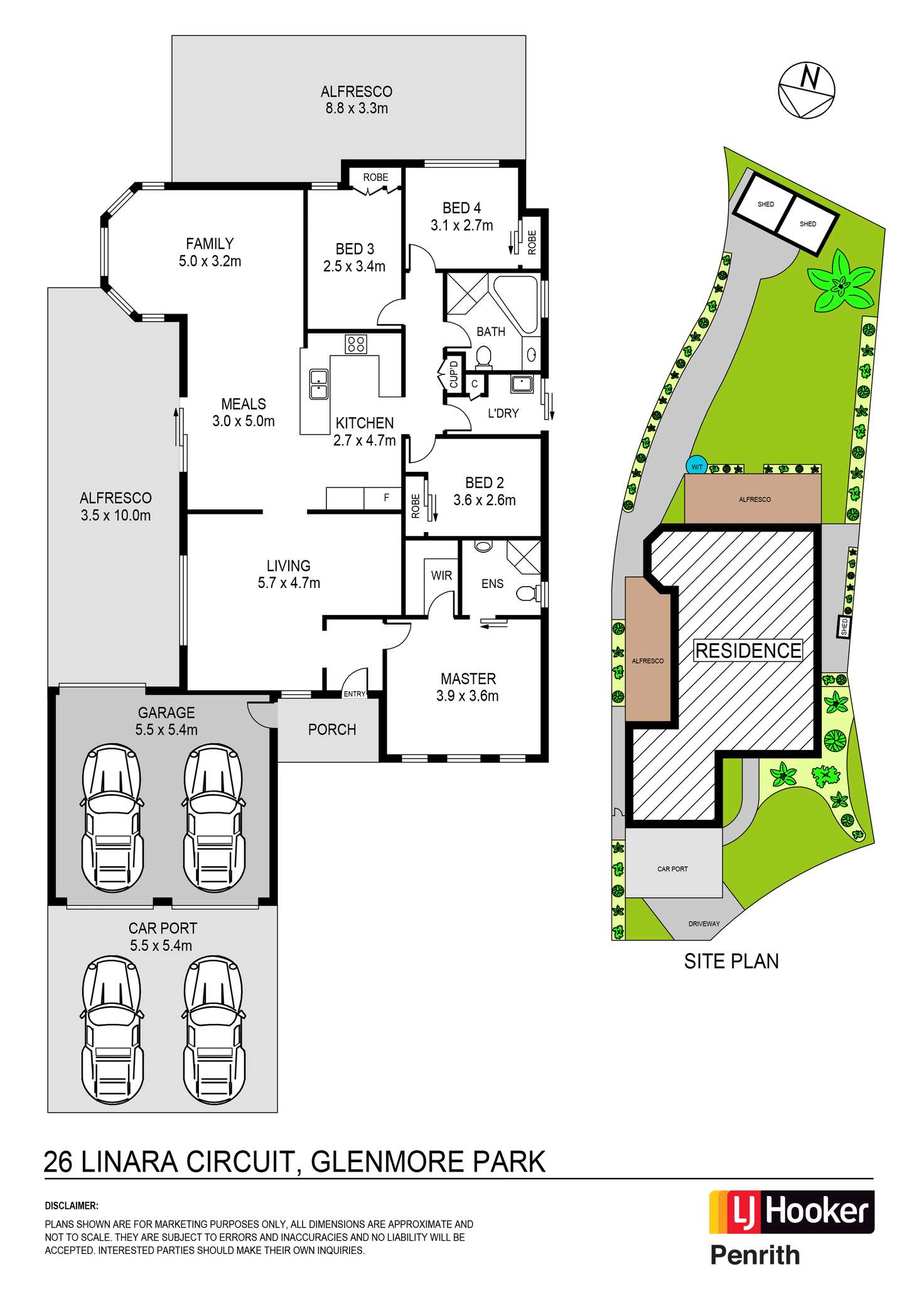 Floorplan of Homely house listing, 26 Linara Circuit, Glenmore Park NSW 2745