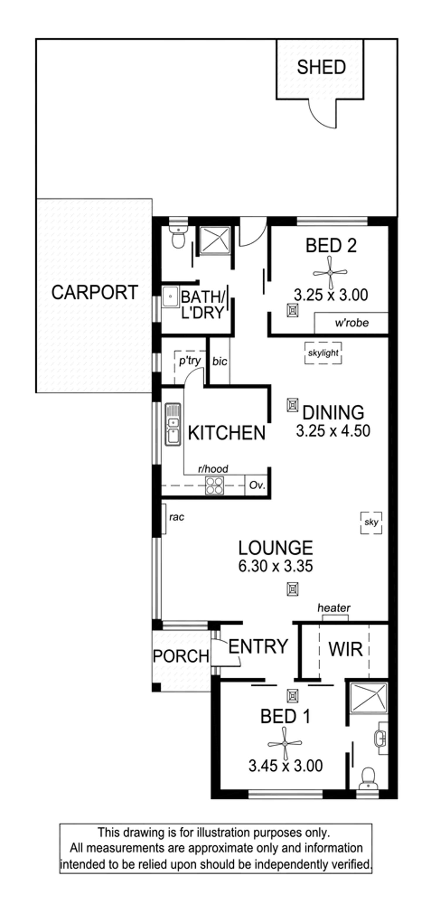 Floorplan of Homely unit listing, 1/19 Essex Street, Brighton SA 5048