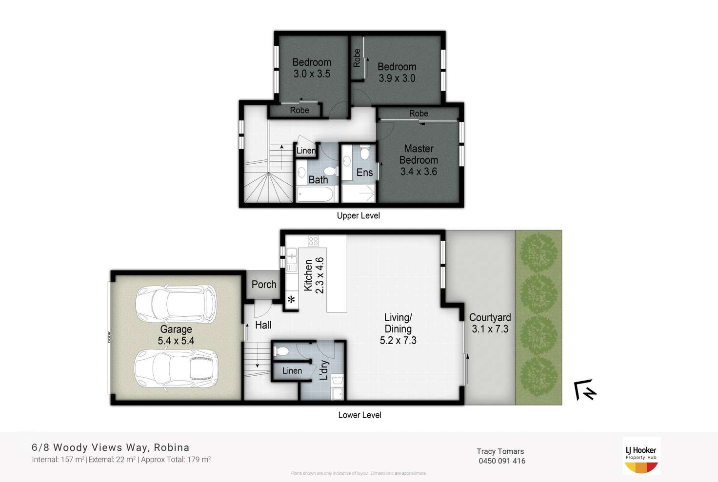 Floorplan of Homely townhouse listing, 6/8 Woody Views Way, Robina QLD 4226
