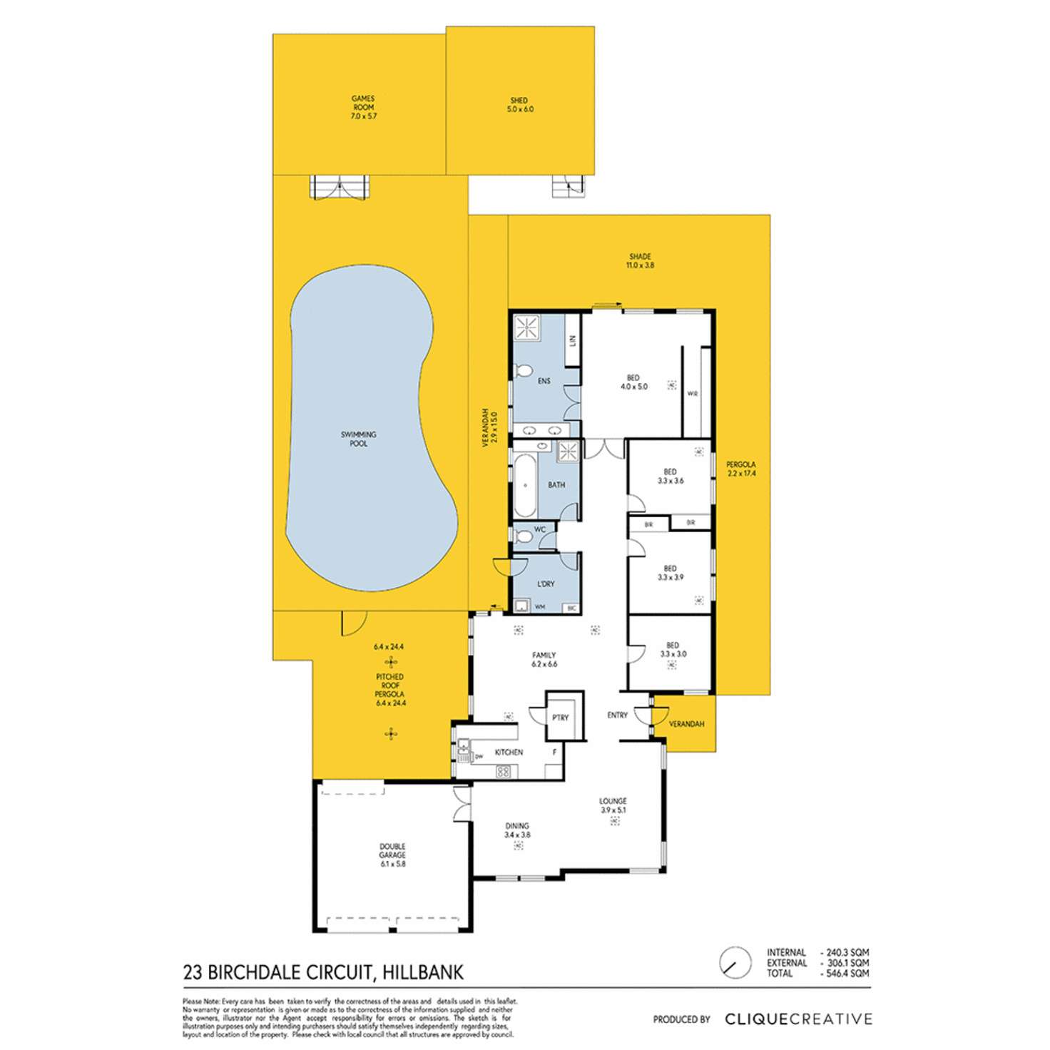Floorplan of Homely house listing, 23 Birchdale Circuit, Hillbank SA 5112