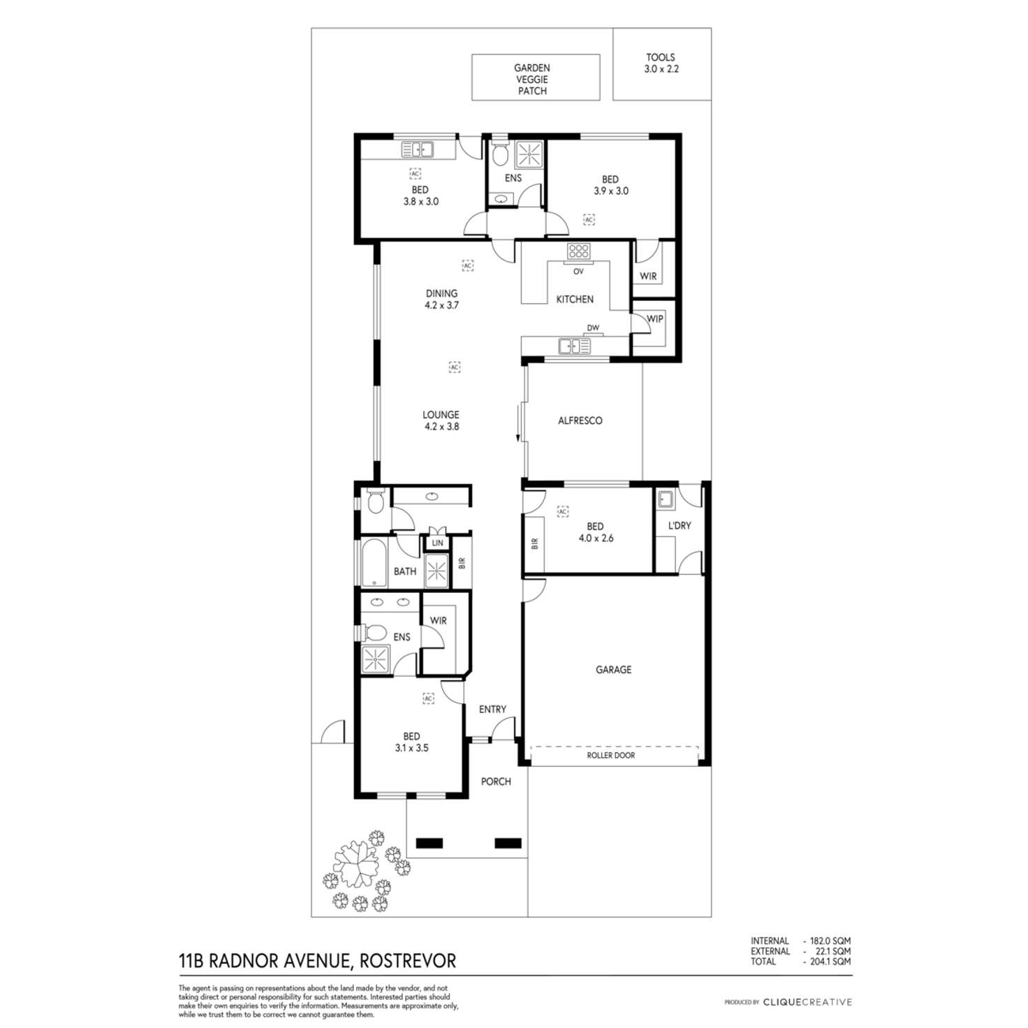 Floorplan of Homely house listing, 11b Radnor Avenue, Rostrevor SA 5073