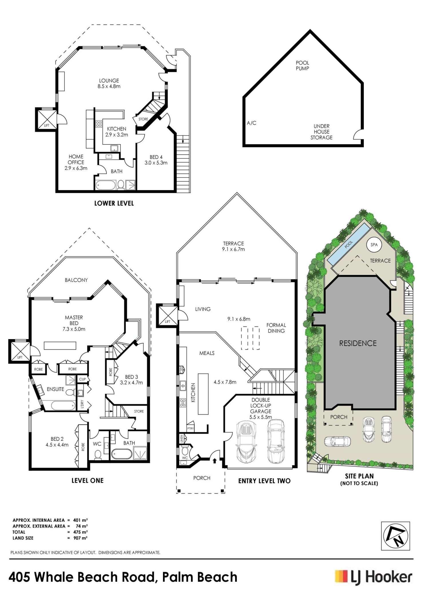 Floorplan of Homely house listing, 405 Whale Beach Road, Palm Beach NSW 2108