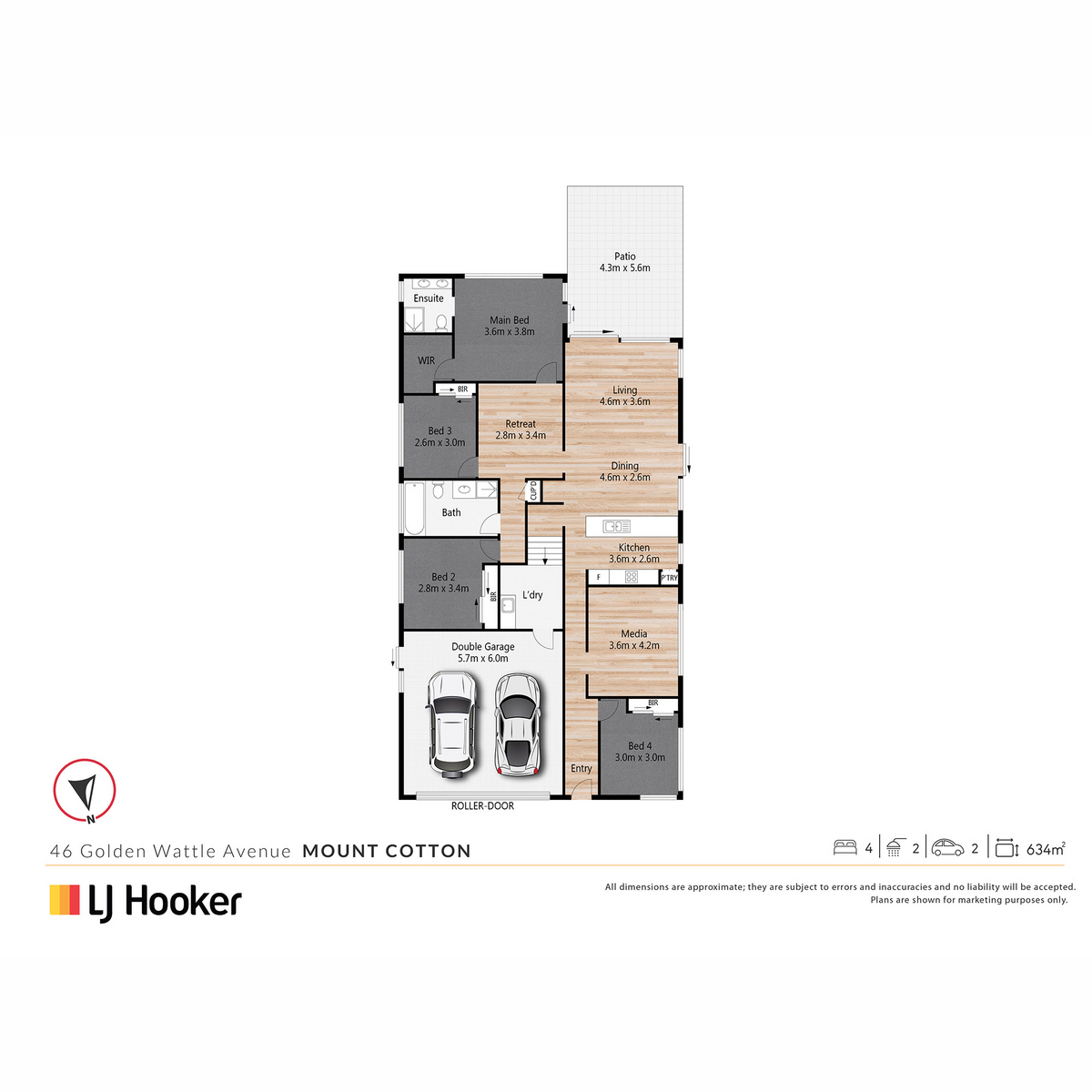 Floorplan of Homely house listing, 46 Golden Wattle Avenue, Mount Cotton QLD 4165