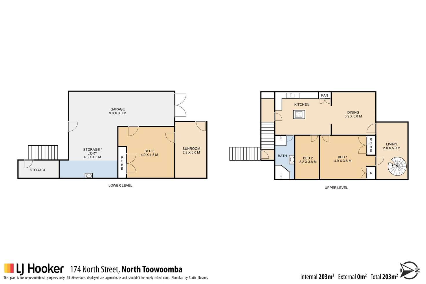 Floorplan of Homely house listing, 174 North Street, North Toowoomba QLD 4350