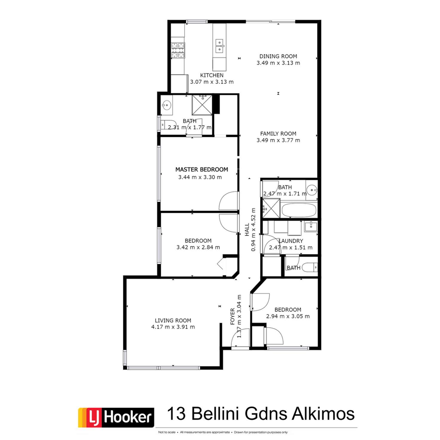 Floorplan of Homely house listing, 13 Bellini Gardens, Alkimos WA 6038