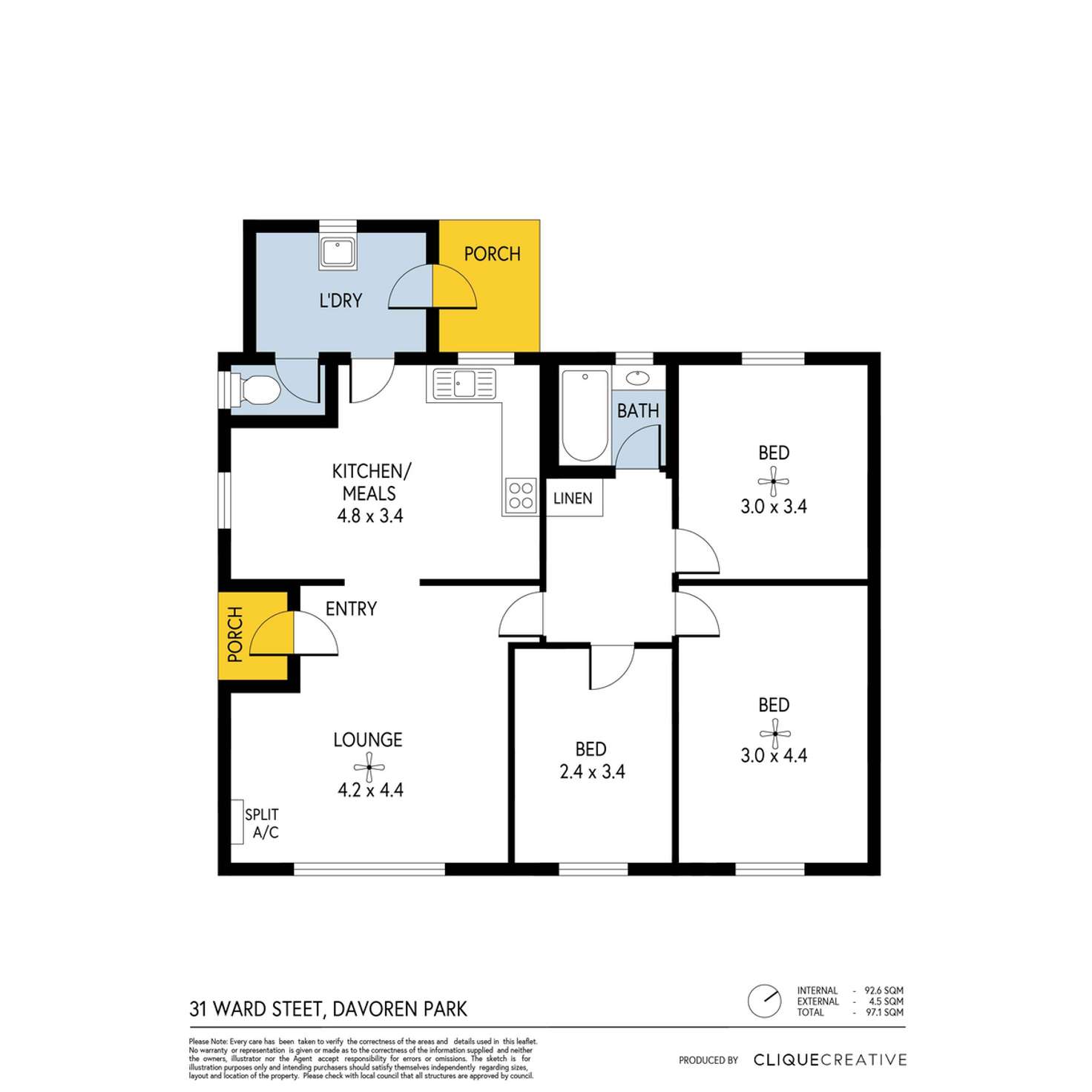 Floorplan of Homely house listing, 31 & 33 Ward Street, Davoren Park SA 5113
