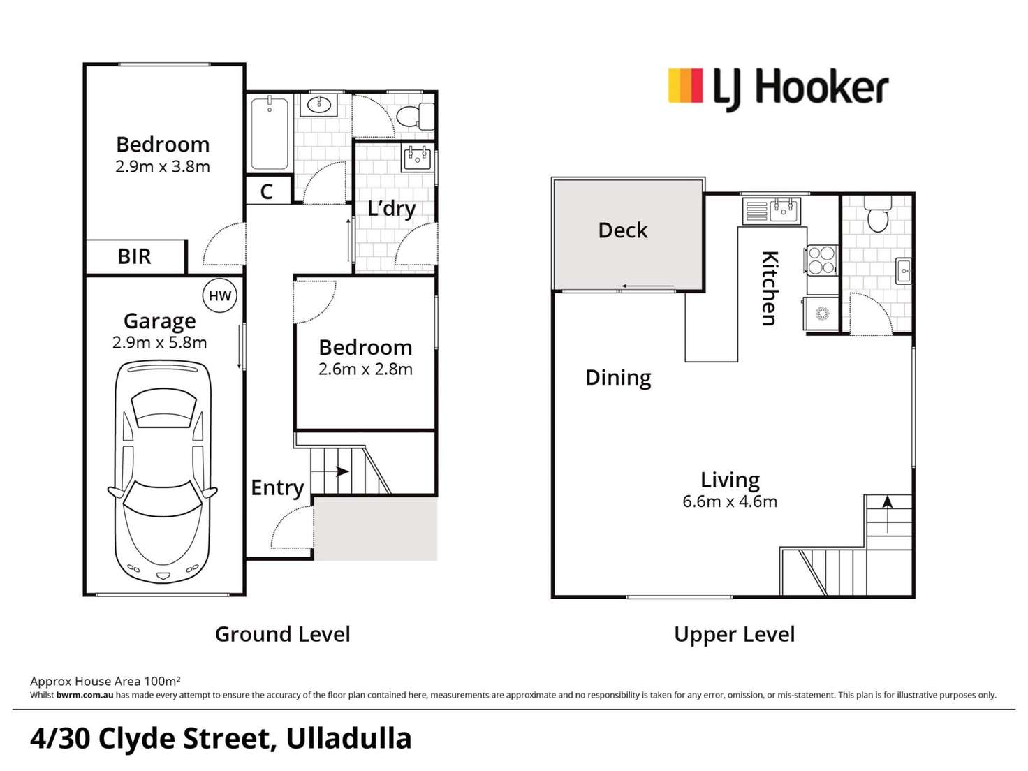 Floorplan of Homely townhouse listing, 4/30 Clyde Street, Mollymook Beach NSW 2539