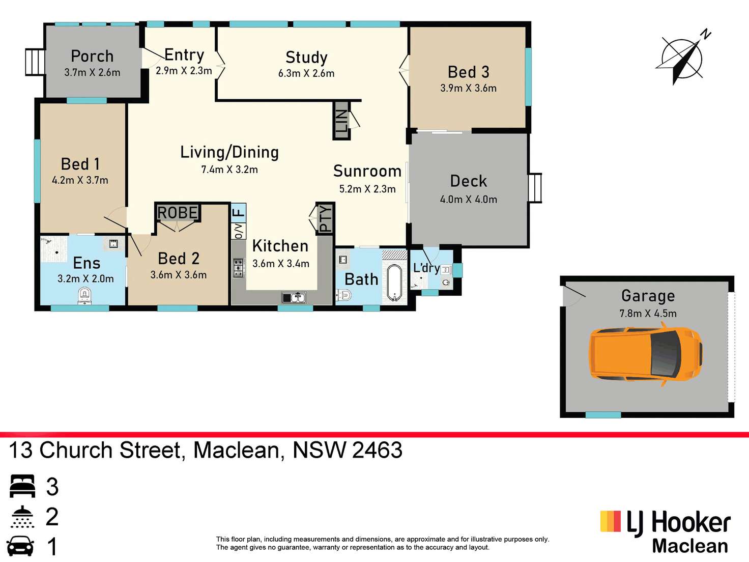 Floorplan of Homely house listing, 13 Church Street, Maclean NSW 2463