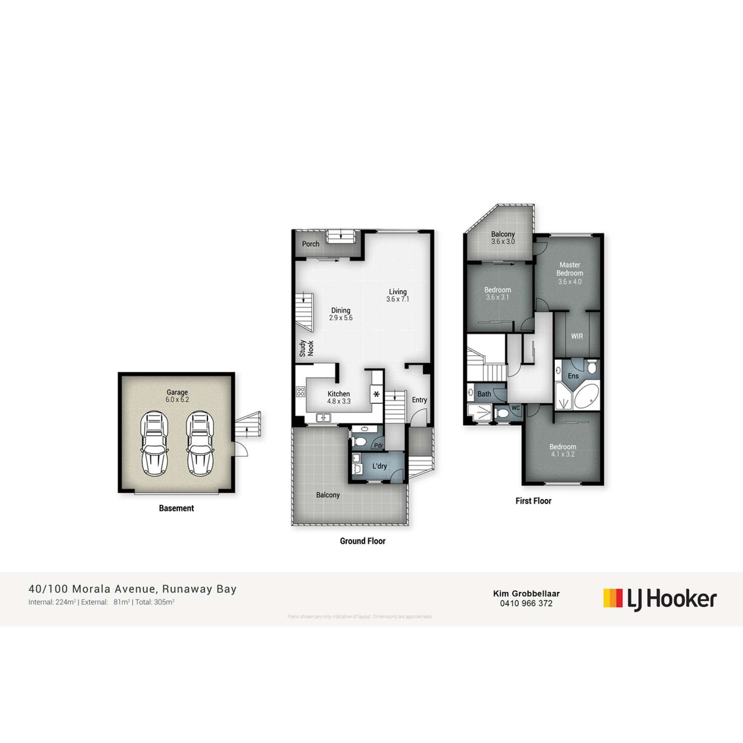 Floorplan of Homely townhouse listing, 59/100 Morala Avenue, Runaway Bay QLD 4216