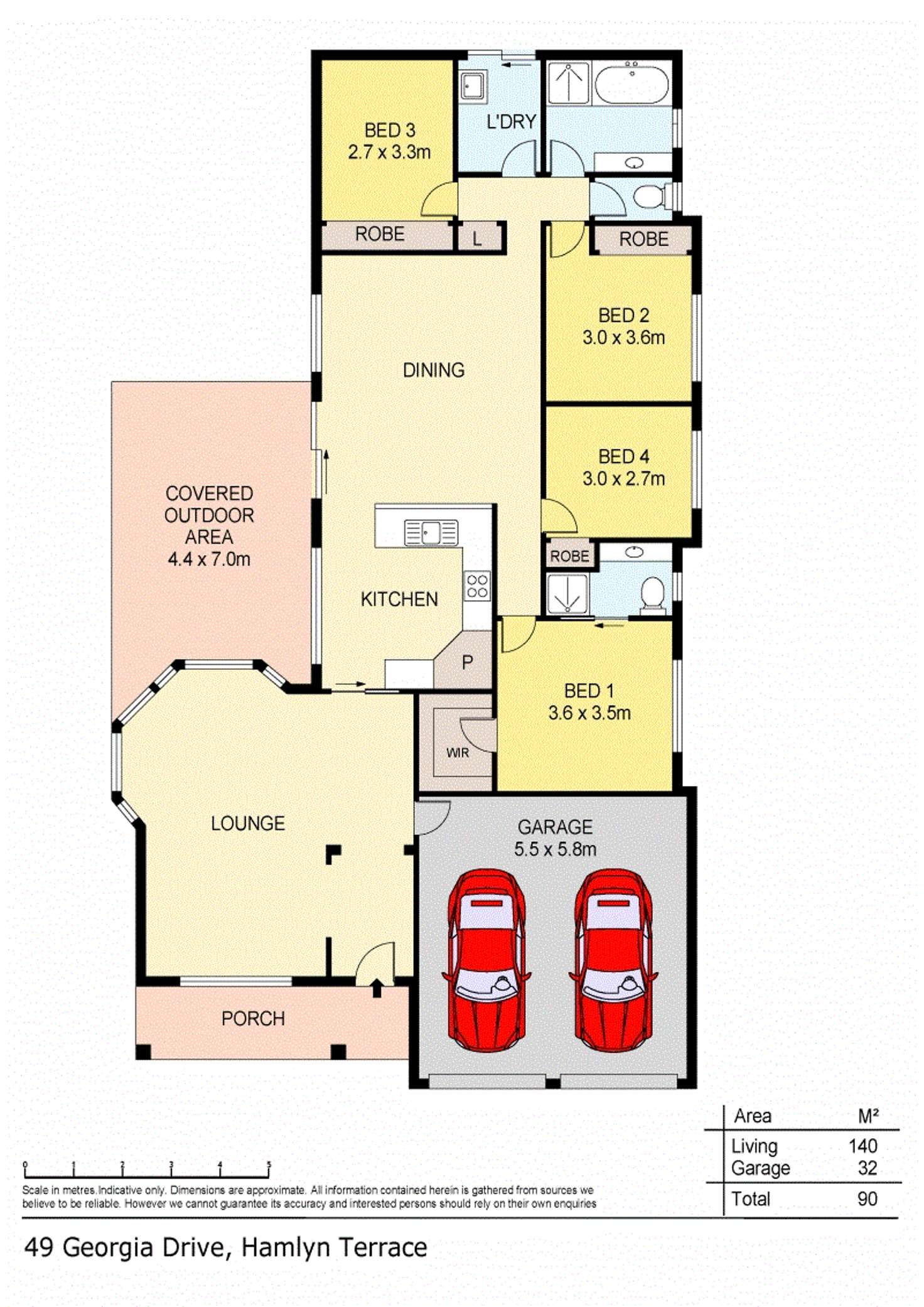 Floorplan of Homely house listing, 49 Georgia Drive, Hamlyn Terrace NSW 2259