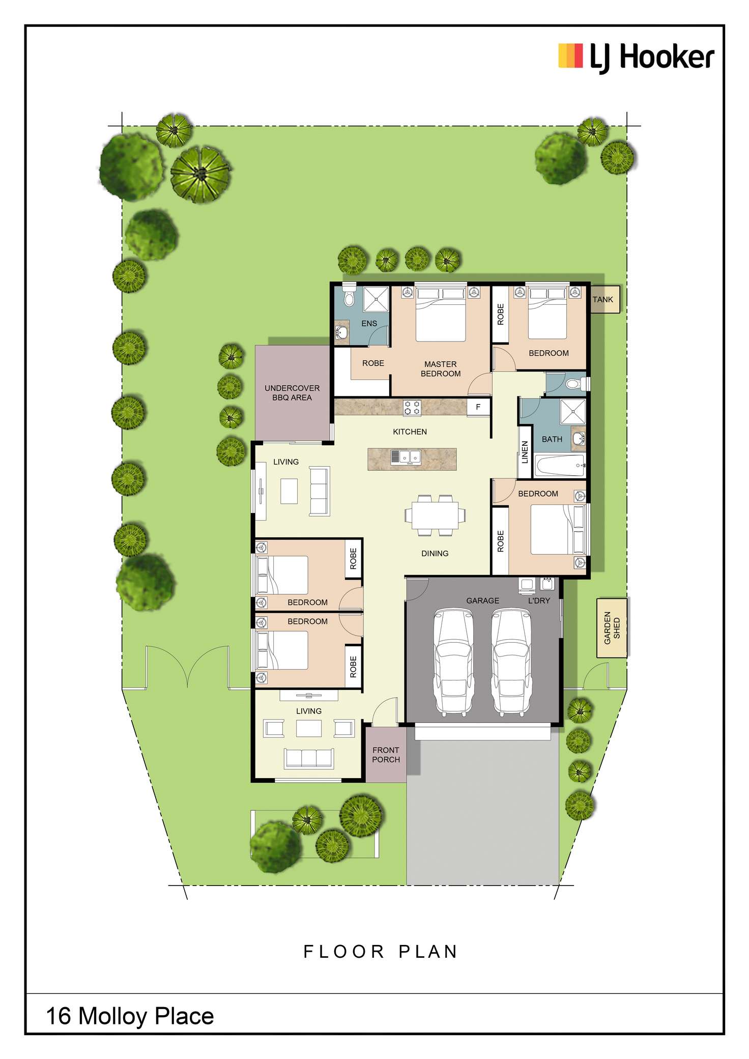Floorplan of Homely house listing, 16 Molloy Place, Young NSW 2594