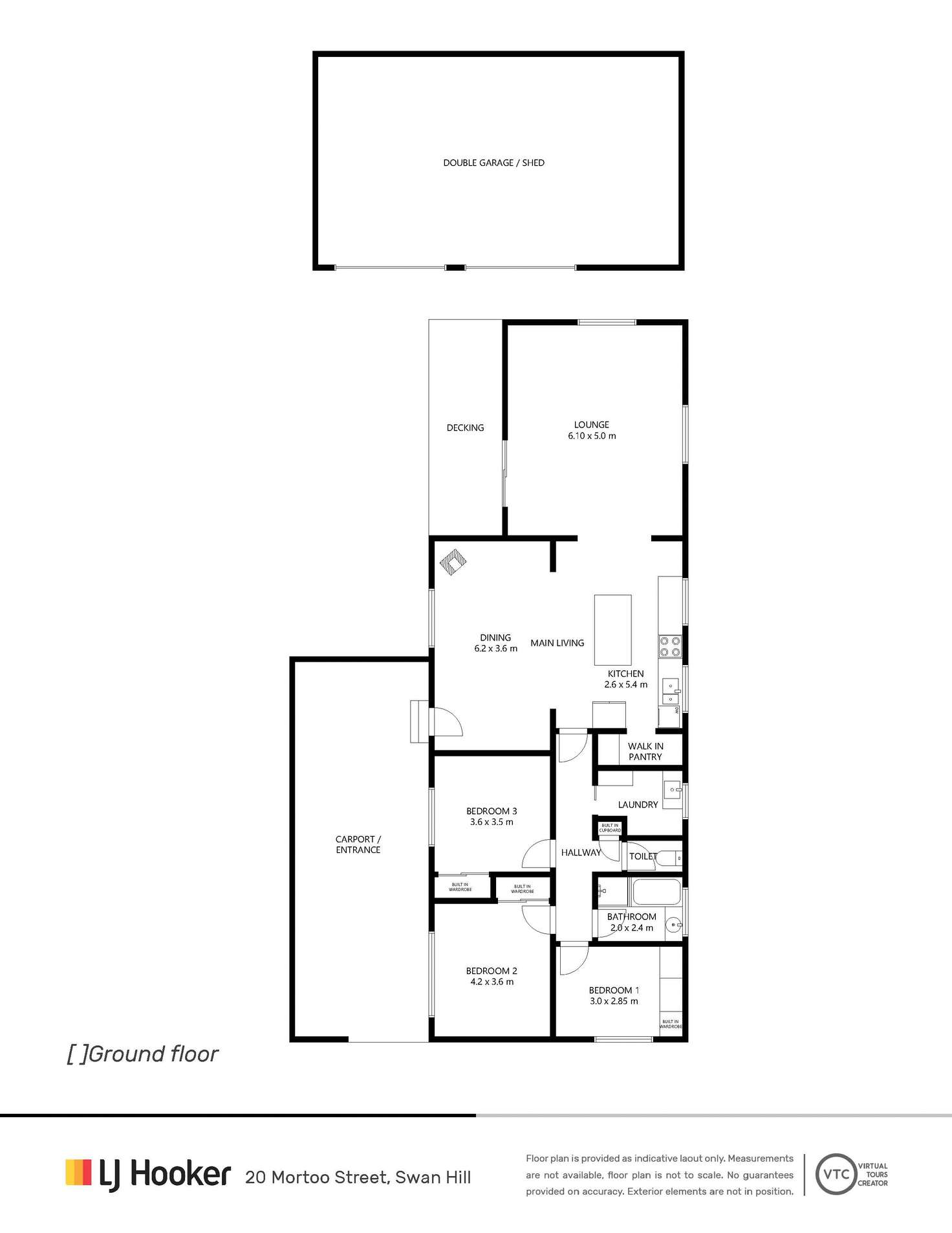 Floorplan of Homely house listing, 20 Mortoo Street, Swan Hill VIC 3585