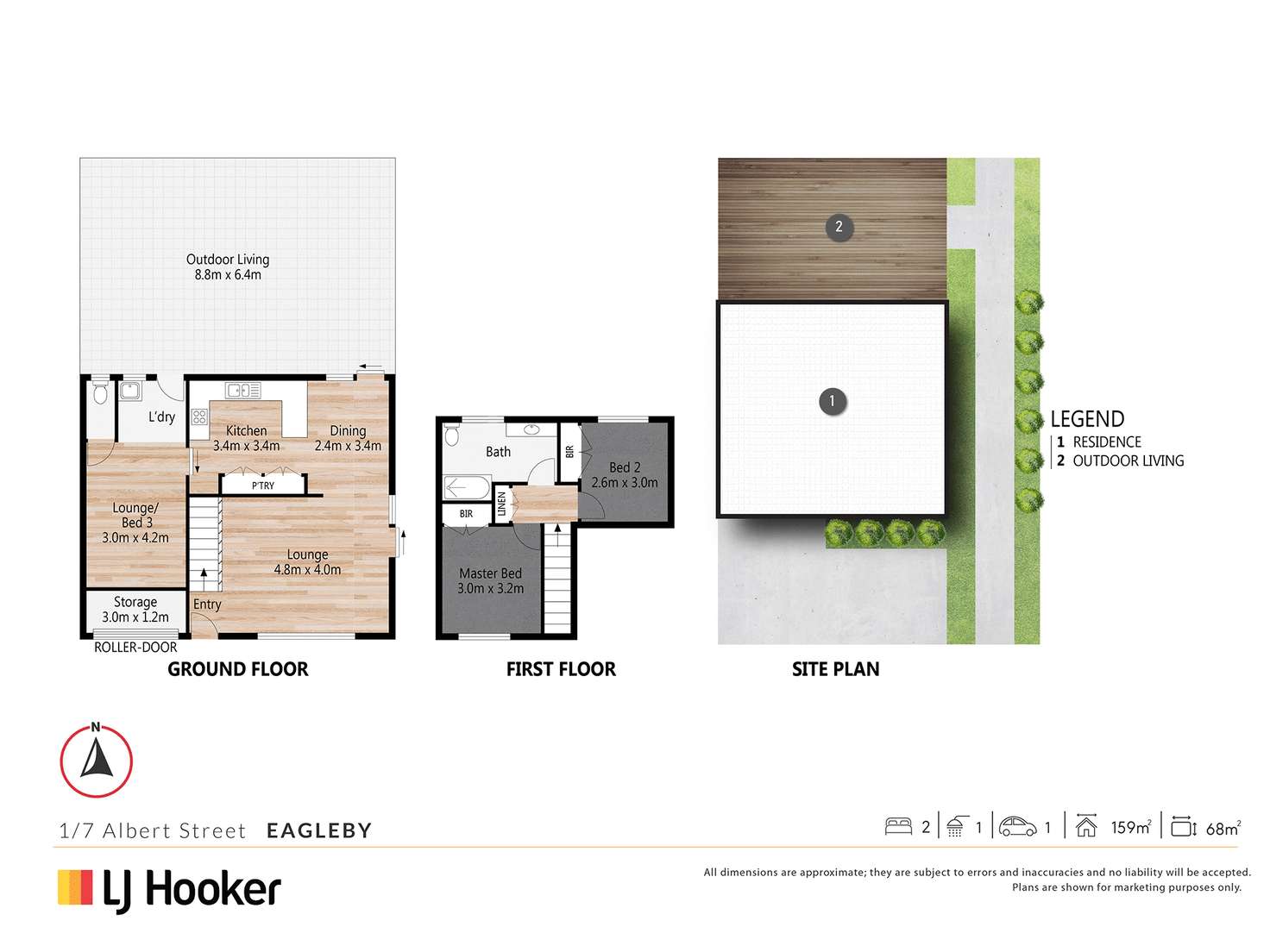 Floorplan of Homely house listing, Unit 1/7 Albert Street, Eagleby QLD 4207