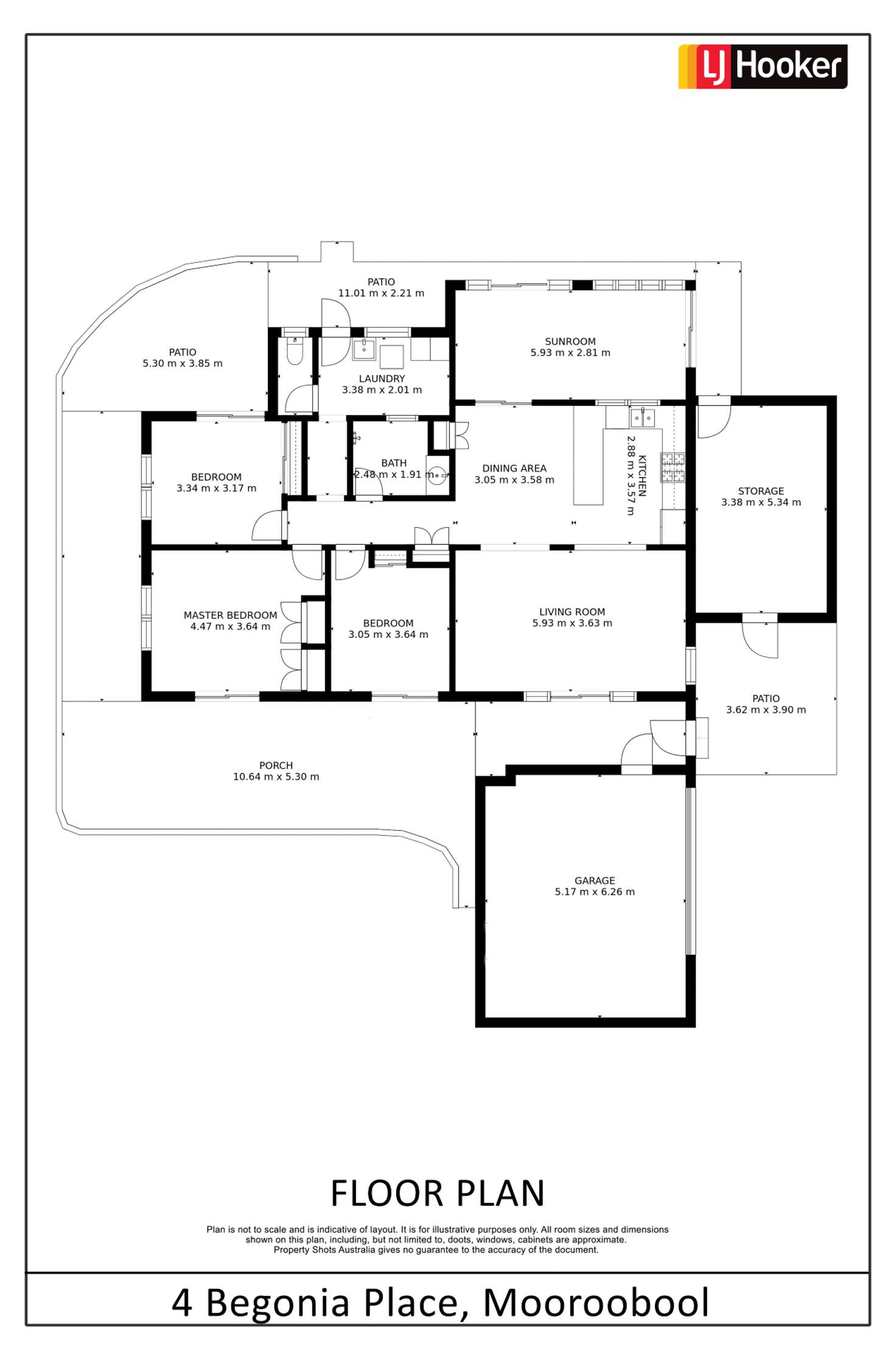 Floorplan of Homely house listing, 4 Begonia Place, Mooroobool QLD 4870