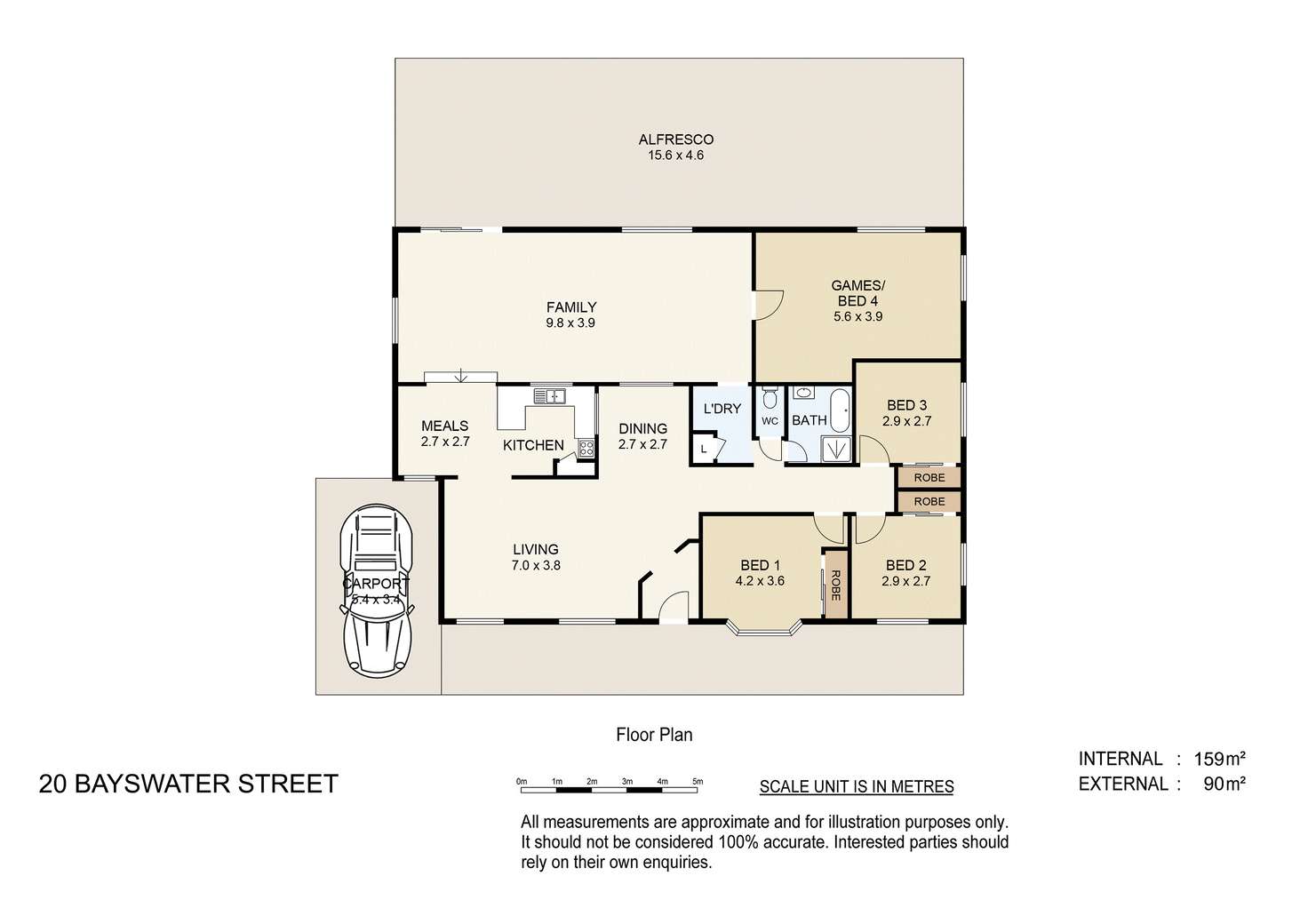 Floorplan of Homely house listing, 20 Bayswater Street, Mount Warren Park QLD 4207