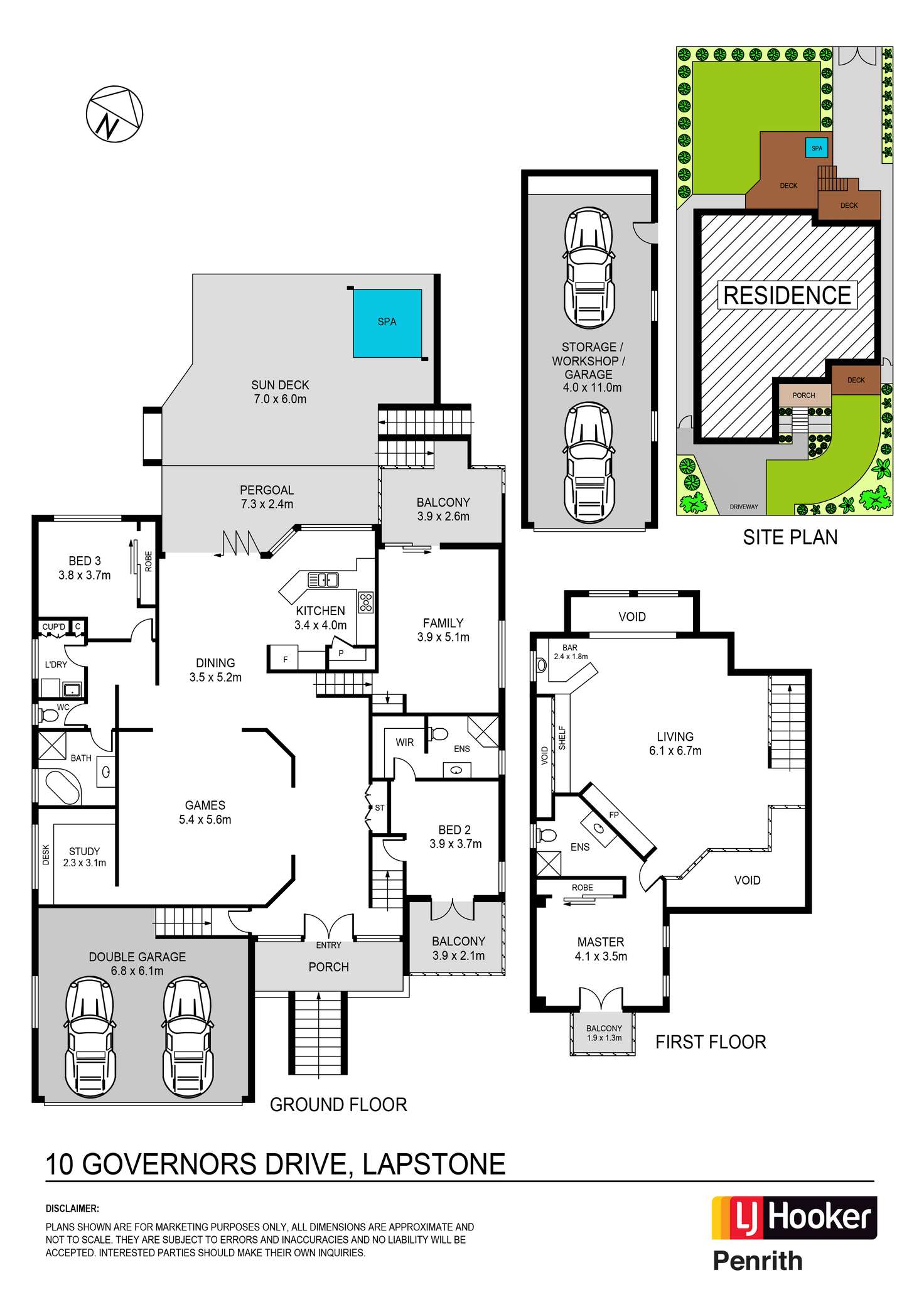 Floorplan of Homely house listing, 10 Governors Drive, Lapstone NSW 2773