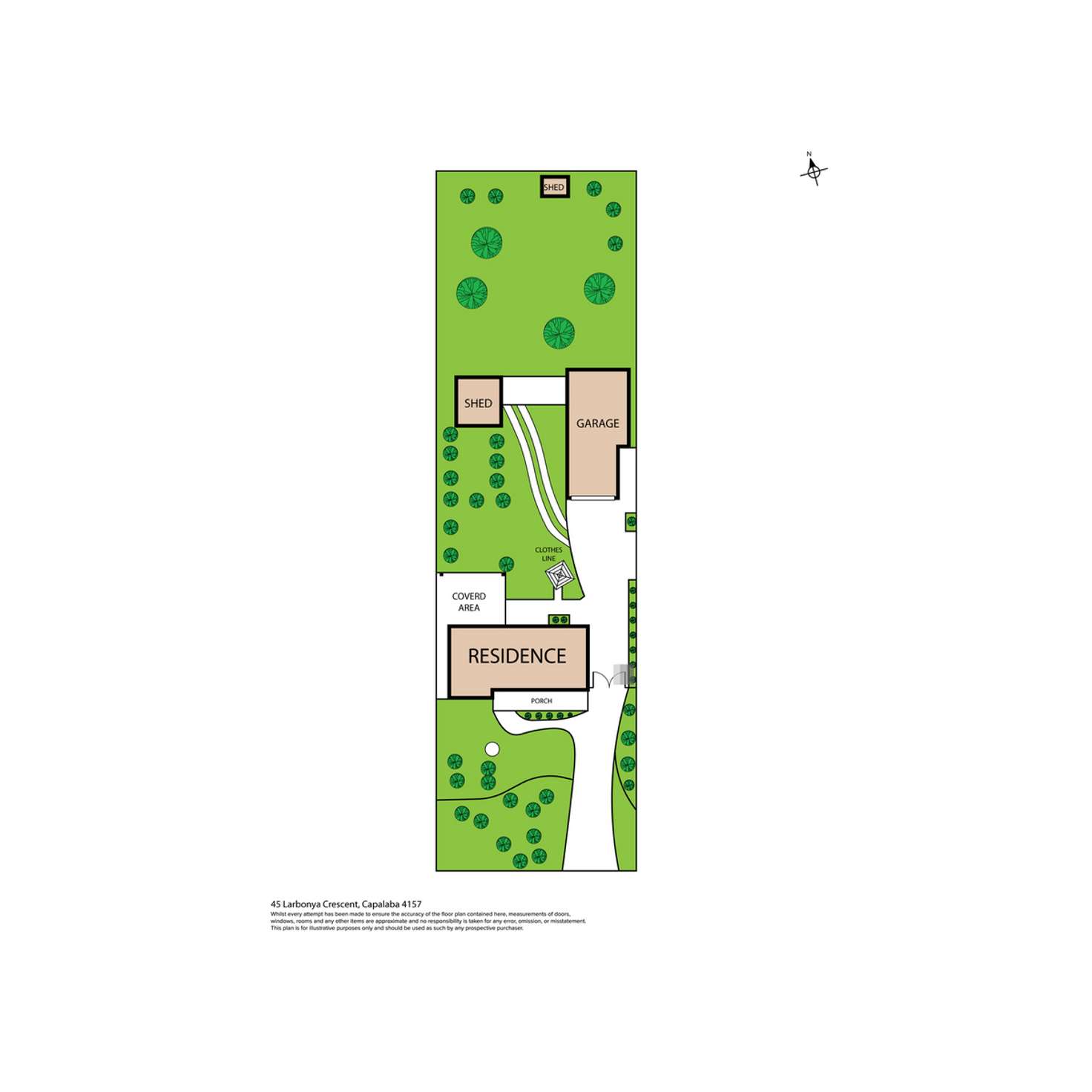 Floorplan of Homely house listing, 45 Larbonya Crescent, Capalaba QLD 4157