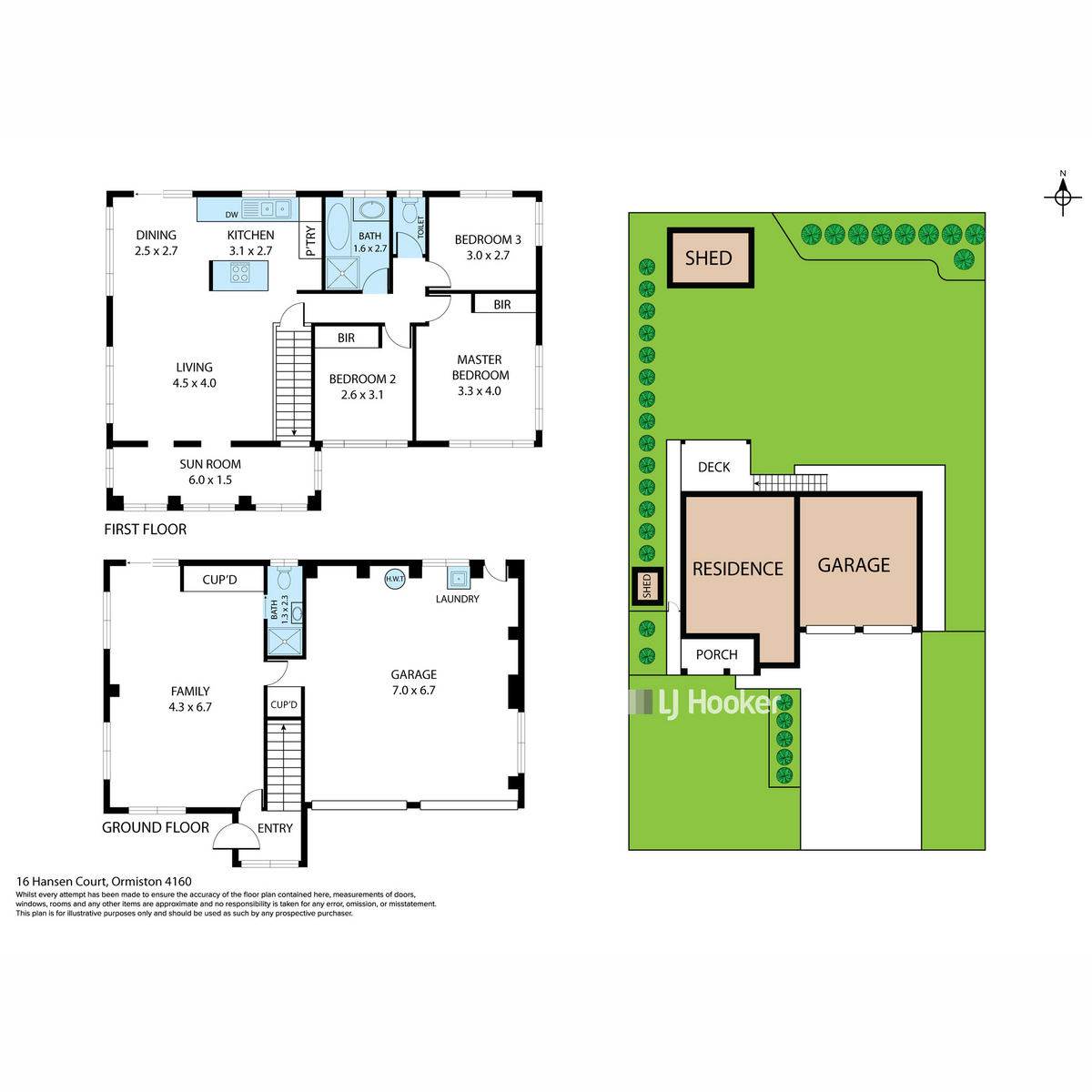 Floorplan of Homely house listing, 16 Hansen Court, Ormiston QLD 4160
