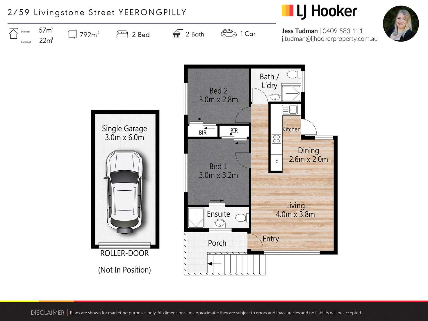Floorplan of Homely unit listing, 2/59 Livingstone Street, Yeerongpilly QLD 4105