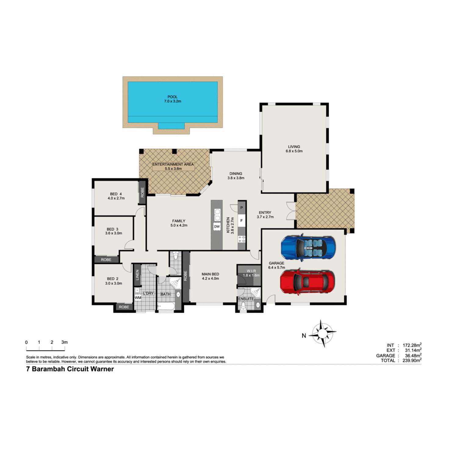 Floorplan of Homely house listing, 7 Barambah Circuit, Warner QLD 4500