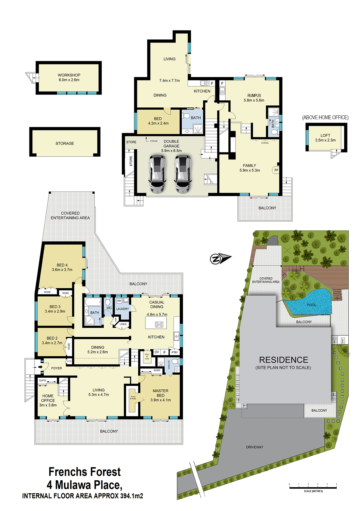 Floorplan of Homely house listing, 4 Mulawa Place, Frenchs Forest NSW 2086