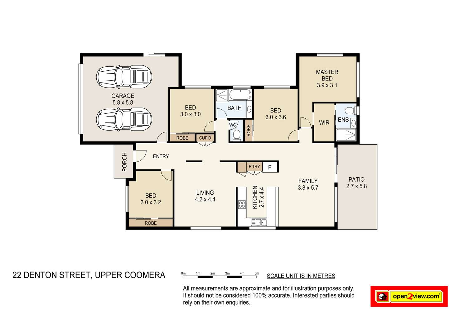 Floorplan of Homely house listing, 22 Denton Street, Upper Coomera QLD 4209