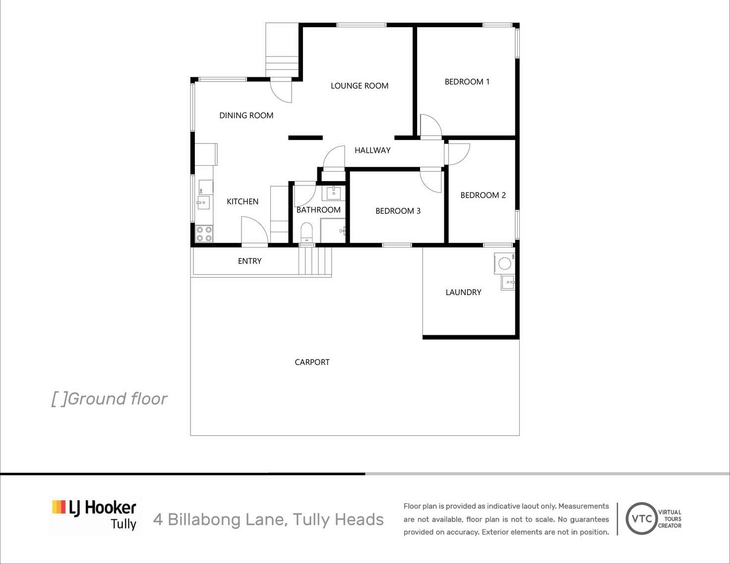 Floorplan of Homely house listing, 4 Billabong Lane, Tully Heads QLD 4854