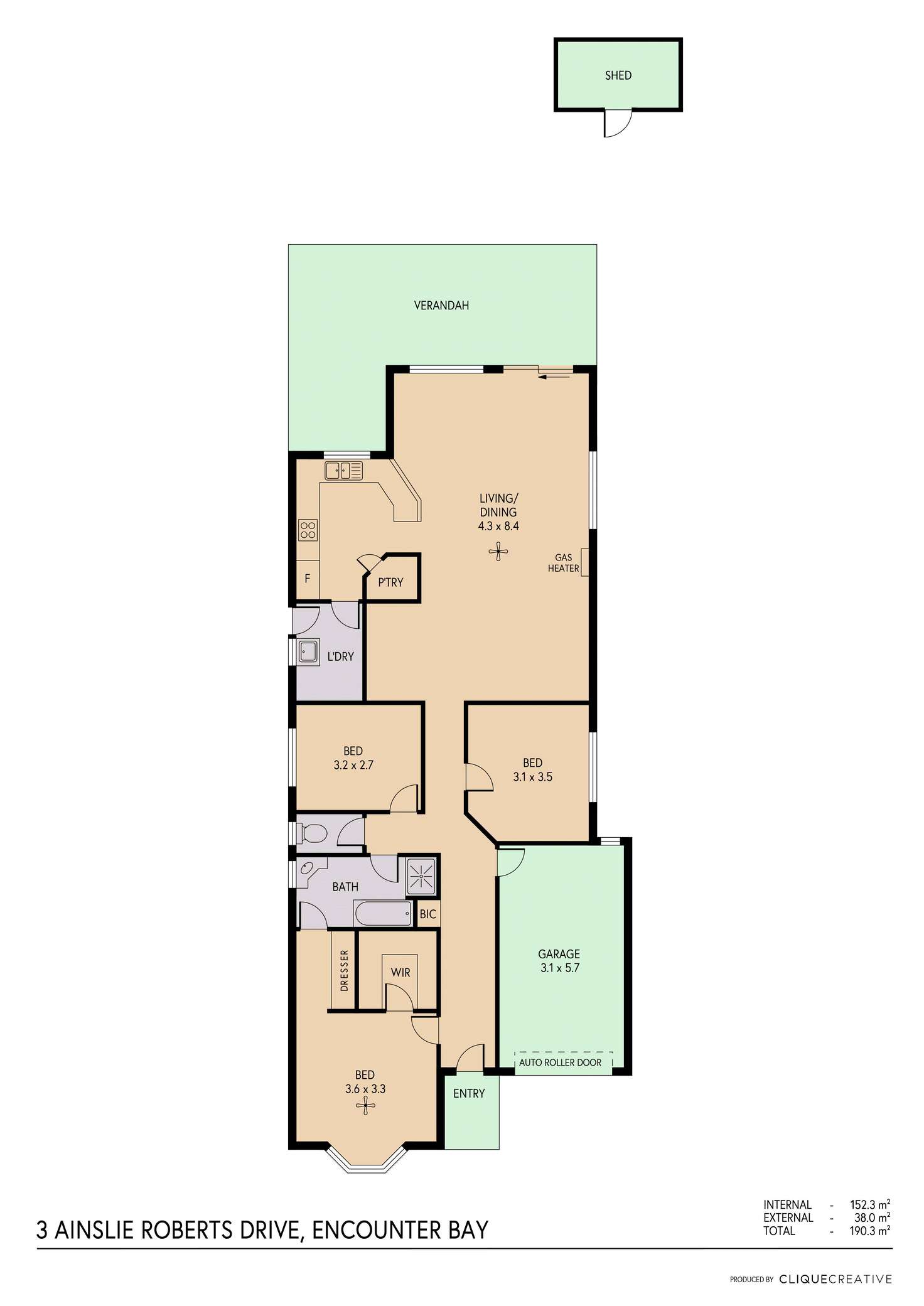 Floorplan of Homely house listing, 3 Ainslie Roberts Drive, Encounter Bay SA 5211