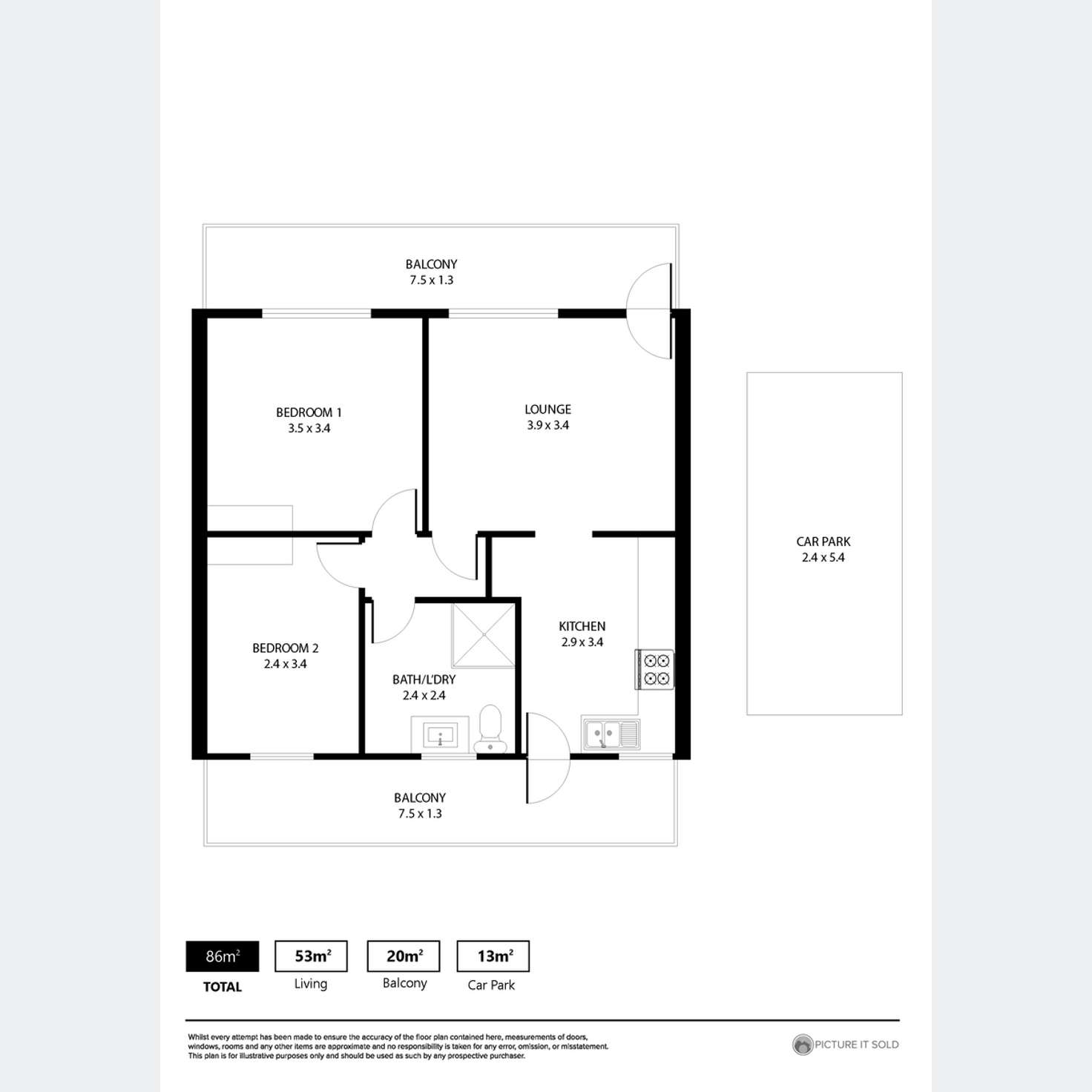 Floorplan of Homely unit listing, 84/3 Noblet Street, Findon SA 5023