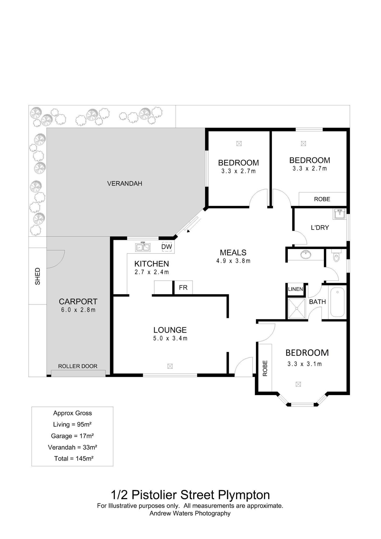 Floorplan of Homely house listing, 1/2 Pistolier Street, Plympton SA 5038