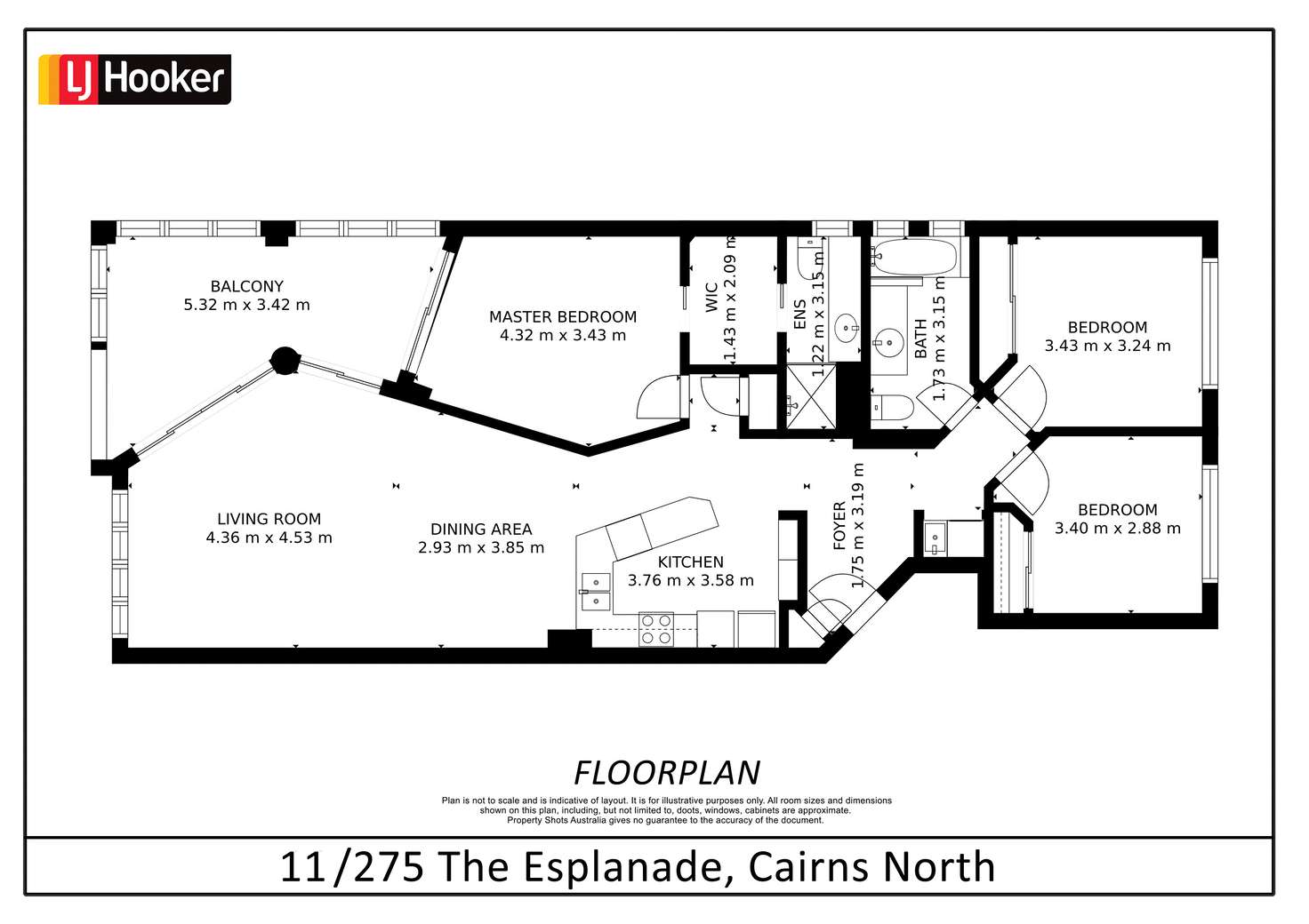 Floorplan of Homely apartment listing, 11/275-277 Esplanade, Cairns North QLD 4870