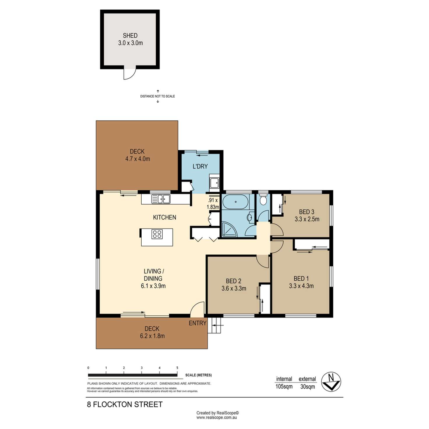 Floorplan of Homely house listing, 8 Flockton Street, Stafford Heights QLD 4053