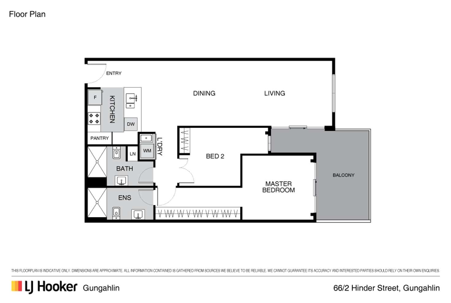 Floorplan of Homely apartment listing, 66/2 Hinder Street, Gungahlin ACT 2912