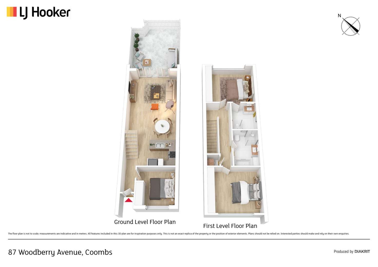 Floorplan of Homely townhouse listing, 87 Woodberry Avenue, Coombs ACT 2611