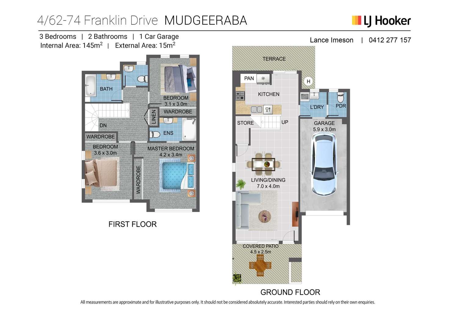 Floorplan of Homely townhouse listing, 4/62-74 Franklin Drive, Mudgeeraba QLD 4213