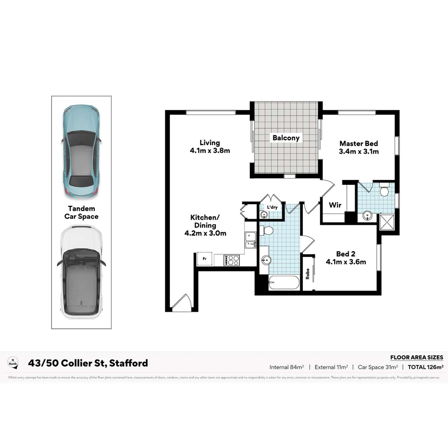 Floorplan of Homely unit listing, 43/50 Collier Street, Stafford QLD 4053