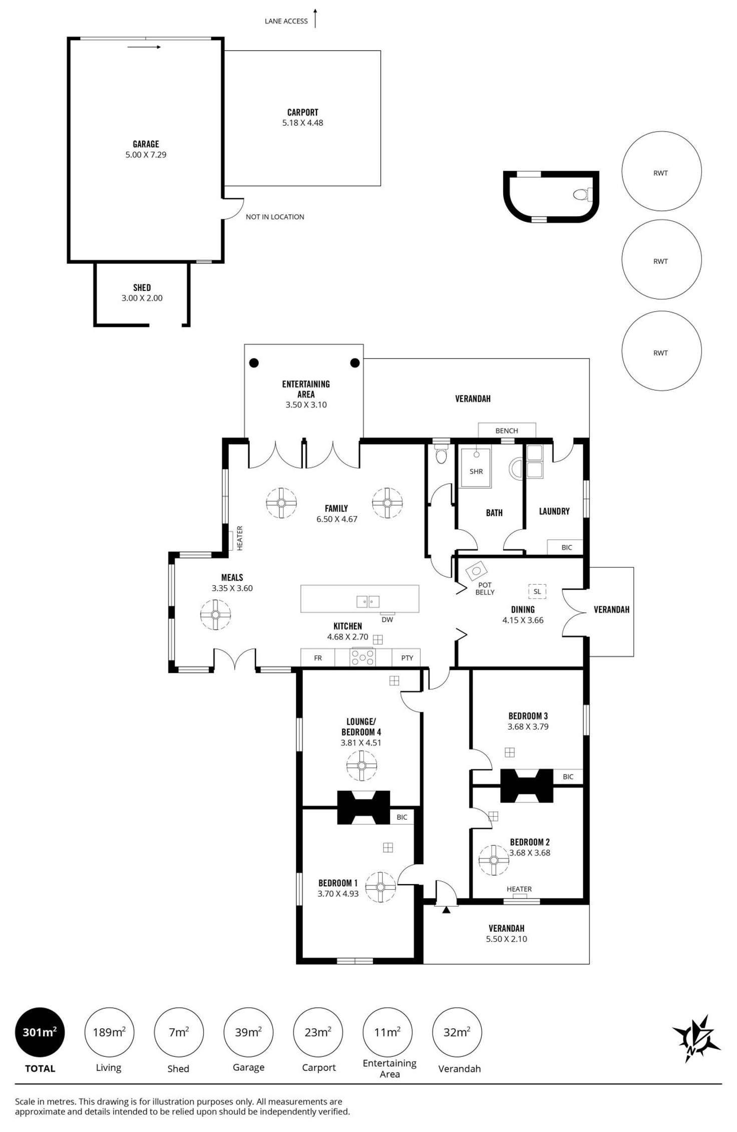 Floorplan of Homely house listing, 13 Hughes Street, Mile End SA 5031