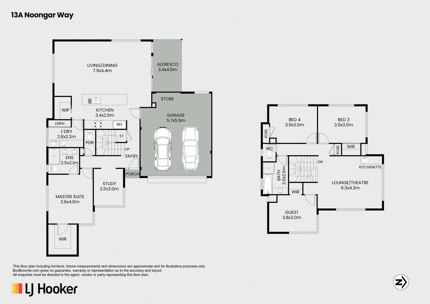 Floorplan of Homely house listing, 13A Noongar Way, Riverton WA 6148