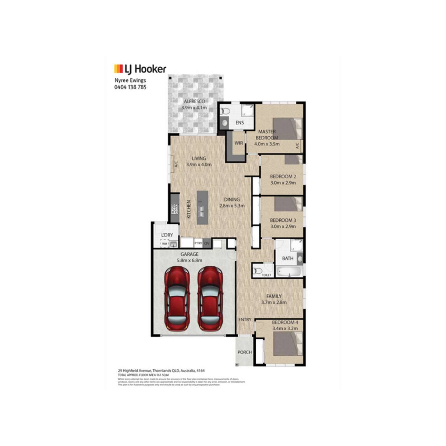 Floorplan of Homely house listing, 29 Highfield Avenue, Thornlands QLD 4164