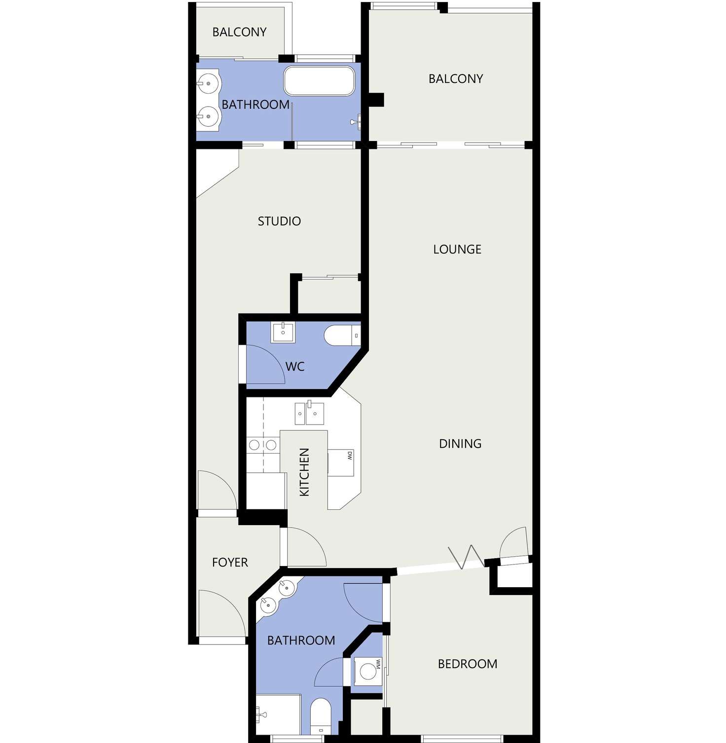 Floorplan of Homely apartment listing, 207/139 Williams Esplanade, Palm Cove QLD 4879