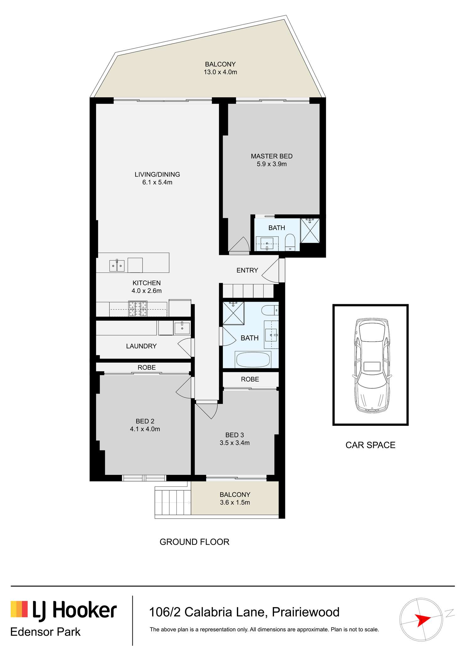 Floorplan of Homely unit listing, Apartment 106/2 Calabria Lane, Prairiewood NSW 2176