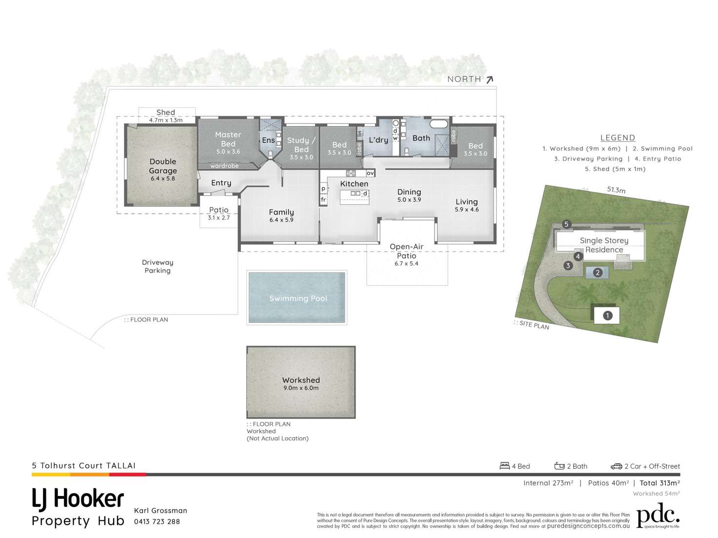 Floorplan of Homely house listing, 5 Tolhurst Court, Tallai QLD 4213