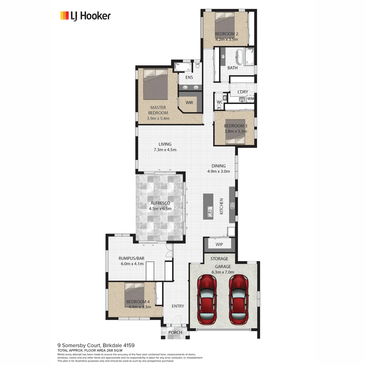 Floorplan of Homely house listing, 9 Somersby Court, Birkdale QLD 4159
