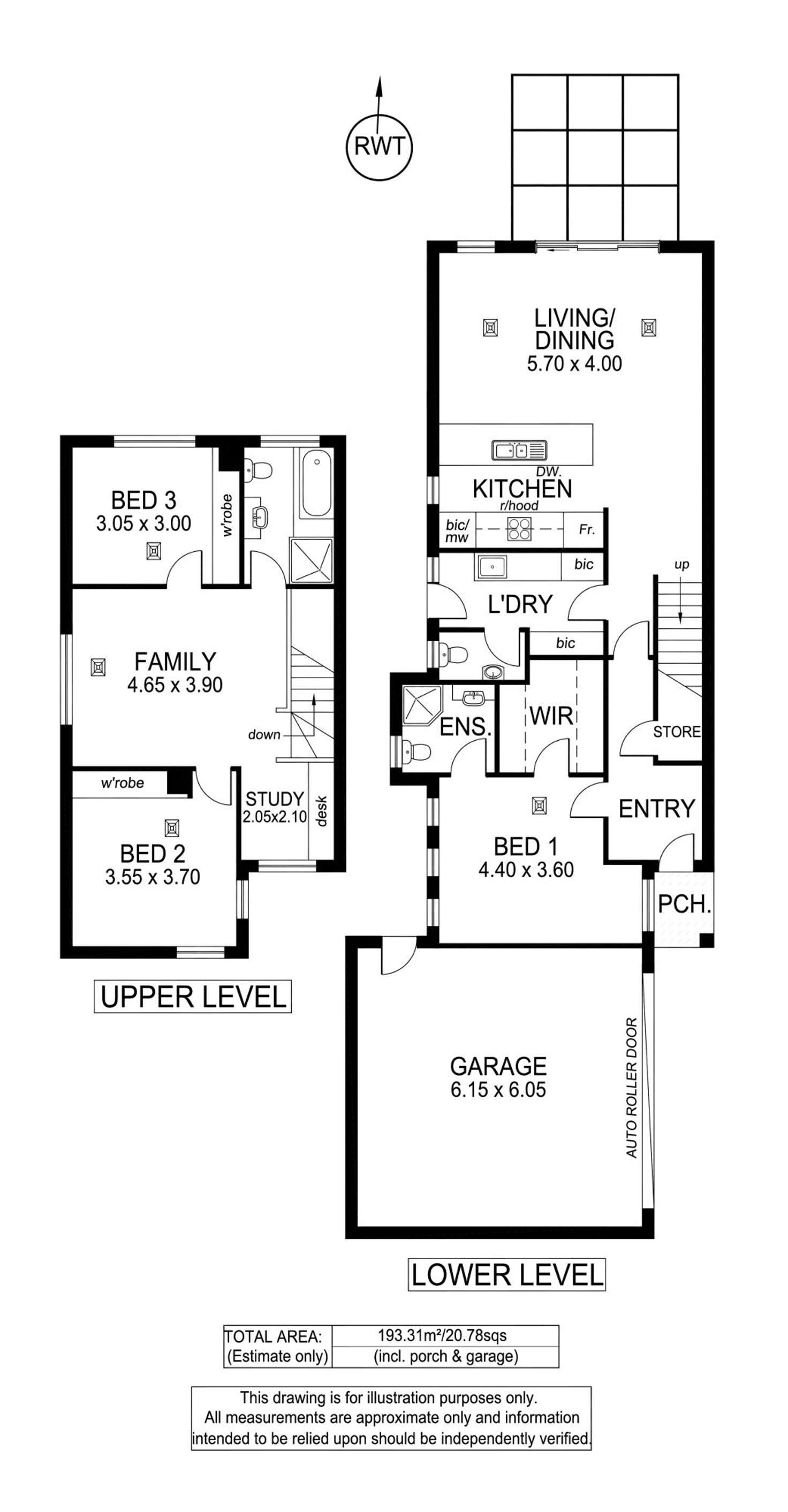Floorplan of Homely house listing, 48B Garfield Avenue, Kurralta Park SA 5037