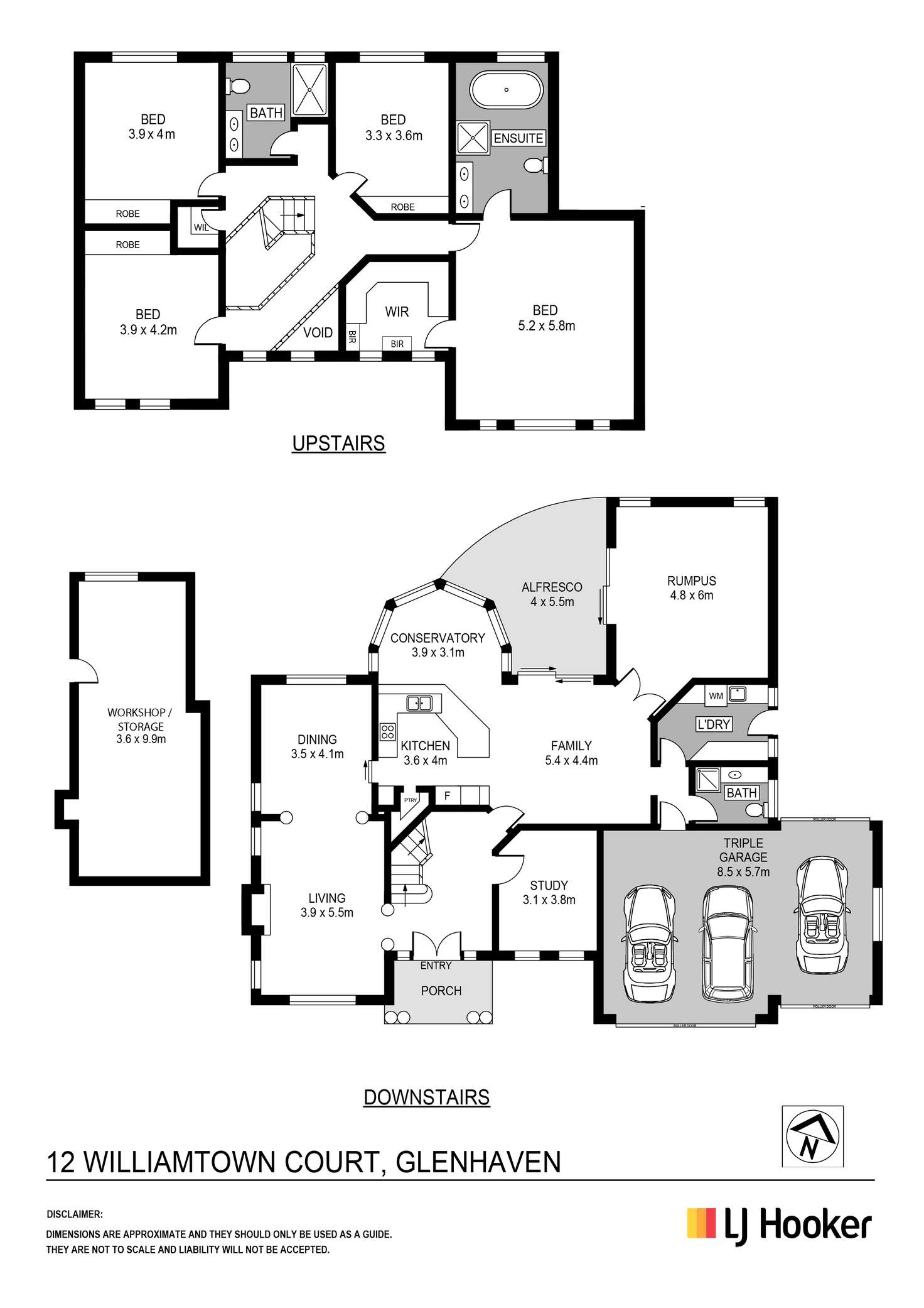 Floorplan of Homely house listing, 12 Williamtown Court, Glenhaven NSW 2156