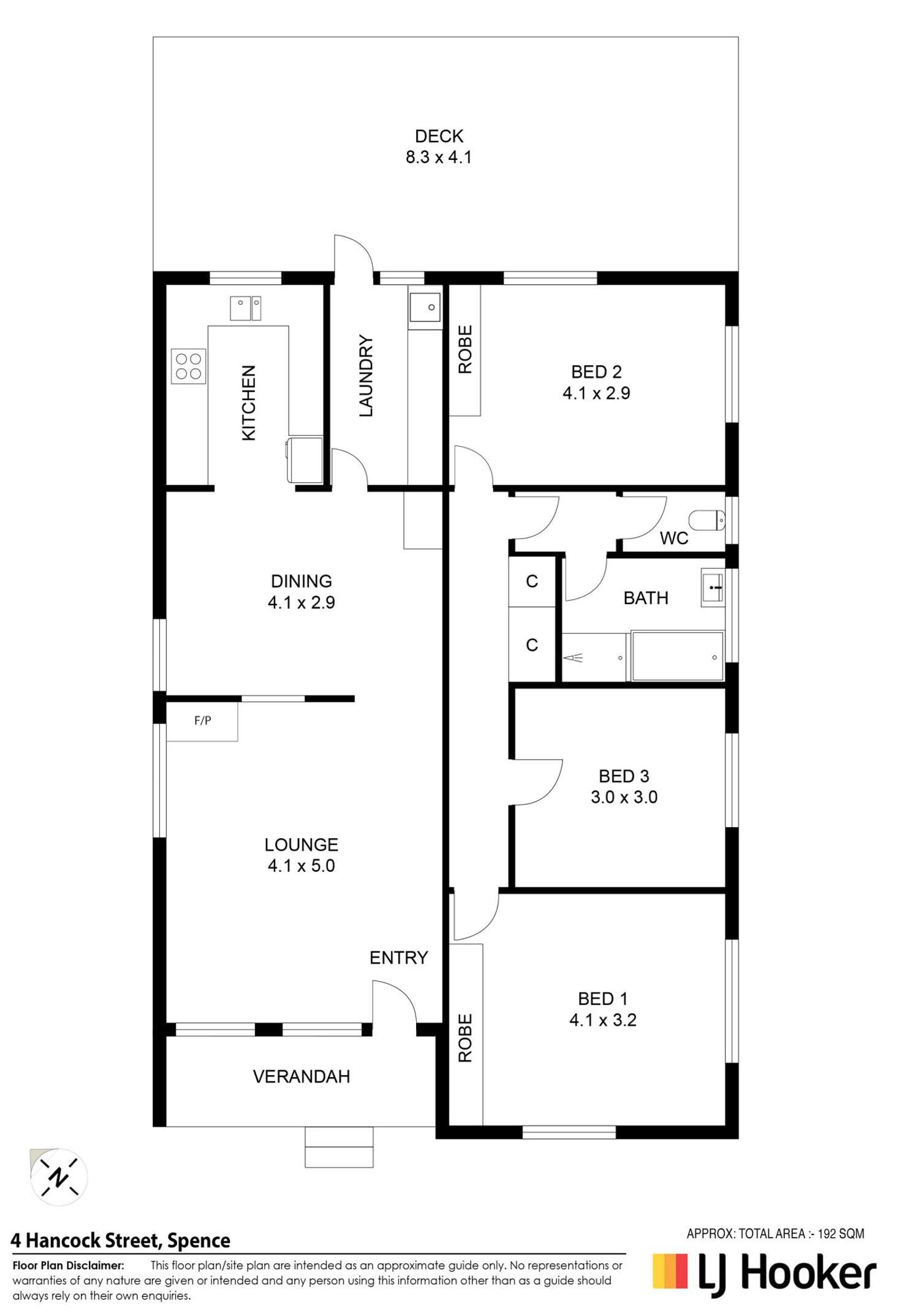 Floorplan of Homely house listing, 4 Hancock Street, Spence ACT 2615