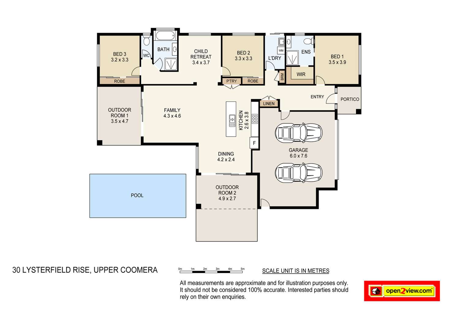 Floorplan of Homely house listing, 30 Lysterfield Rise, Upper Coomera QLD 4209